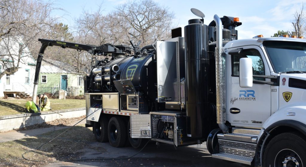 Hydrovac truck Hydro Excavation Services R&R Excavating